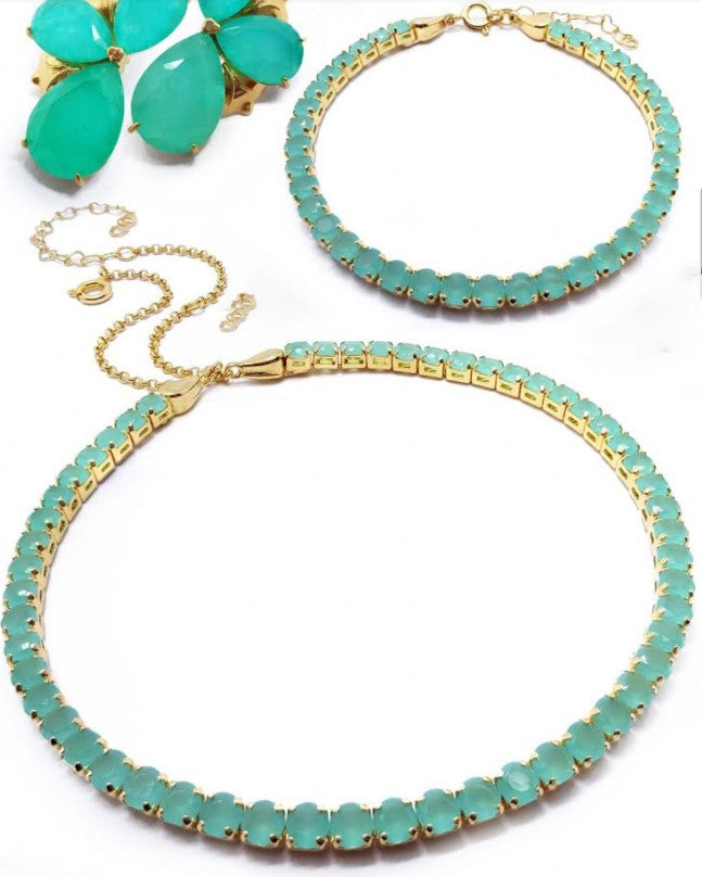 Light Green Tourmaline Riviera Set