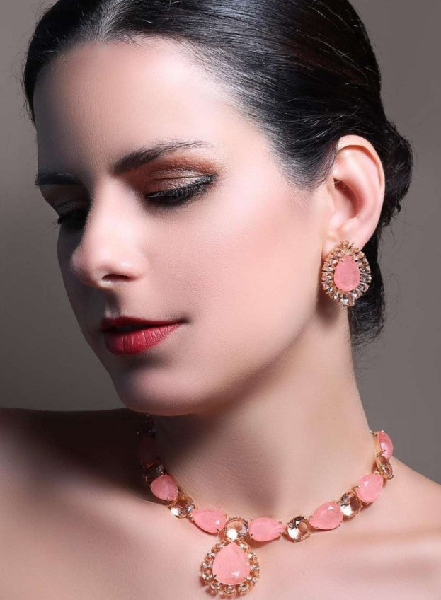 Coral Gemstone Set