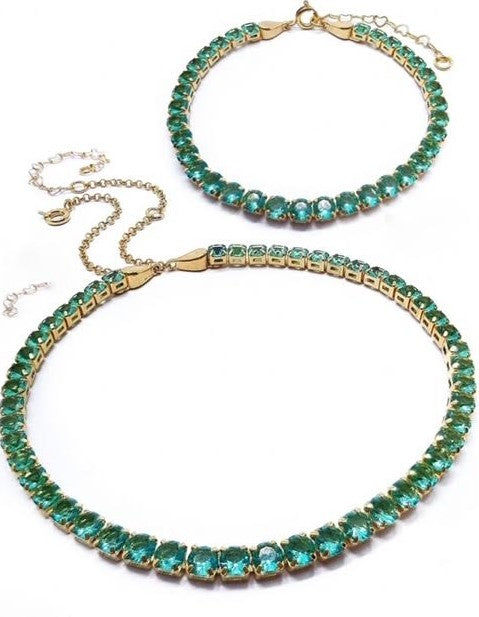 Green Tourmaline Riviera Set